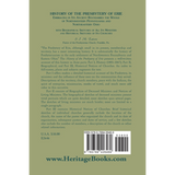 History of the Presbytery of Erie, Embracing in its Ancient Boundaries the Whole of Northwestern Pennsylvania and Northeastern Ohio back cover