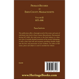 Probate Records of Essex County Massachusetts, Volume 3, 1675-1681 back cover