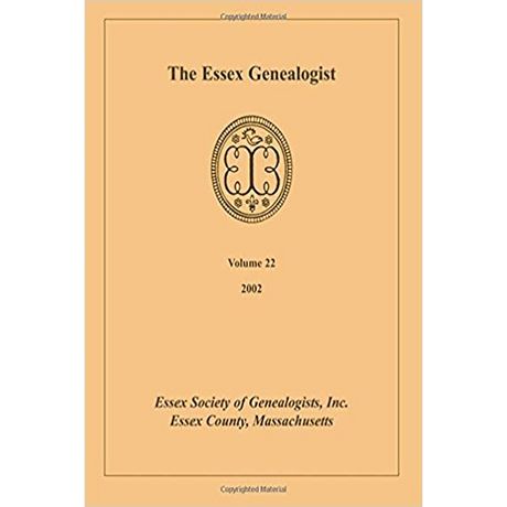 The Essex Genealogist, Volume 22, 2002