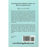 Some Pennsylvania Women During the War of the Revolution back cover