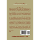 Stafford County, Virginia Court Record Book, 1749-1755 back cover
