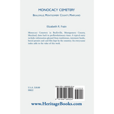 Monocacy Cemetery, Beallsville, Maryland back cover