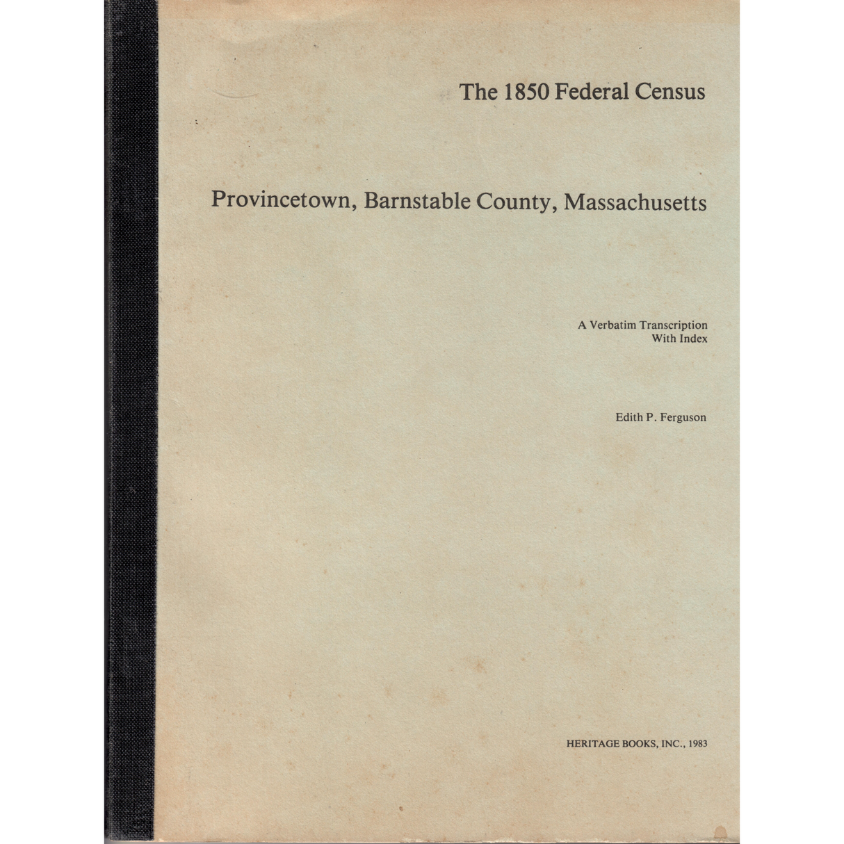 Provincetown, Massachusetts Census Records, 1850