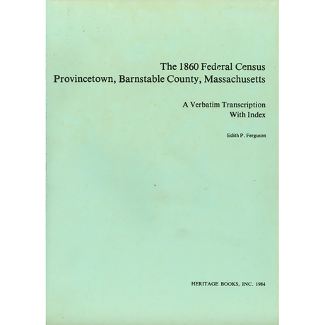 Provincetown, Massachusetts Census Records, 1860