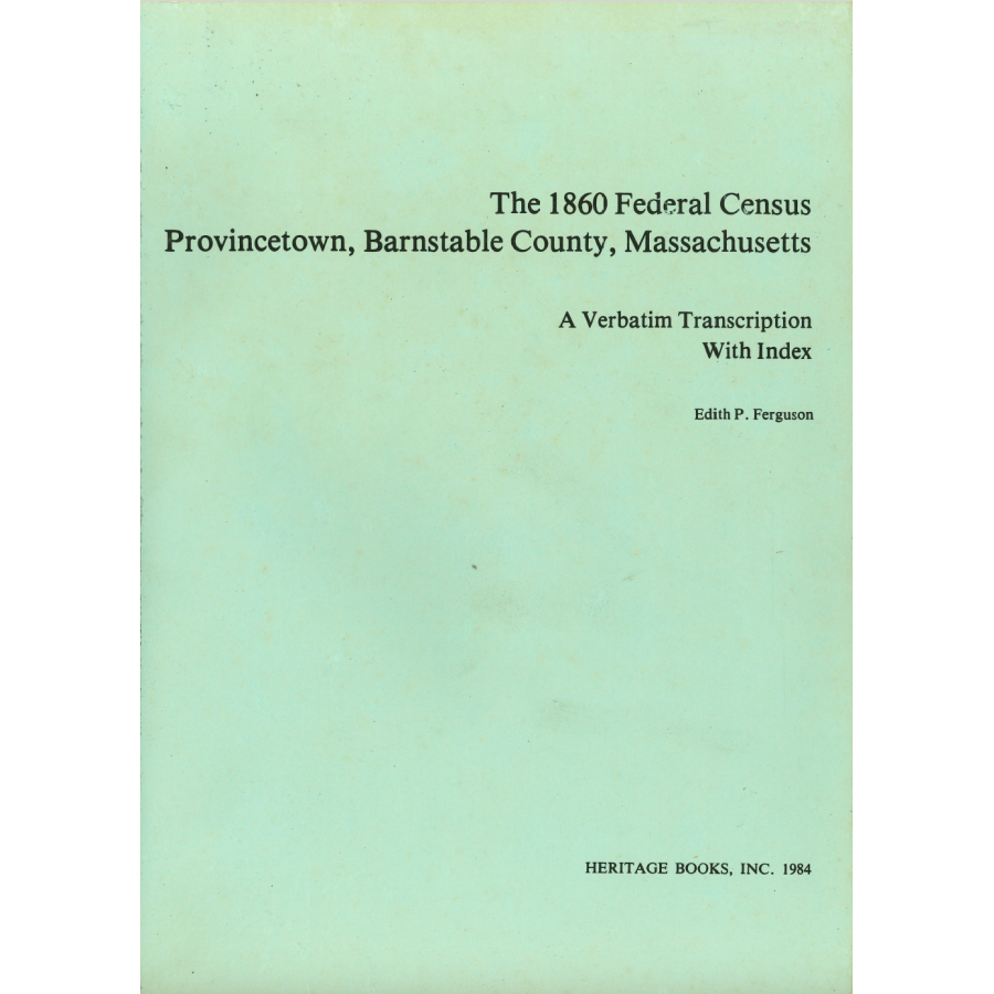 Provincetown, Massachusetts Census Records, 1860