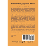 Biographies of Alaska-Yukon Pioneers 1850-1950, Volume 1 back cover