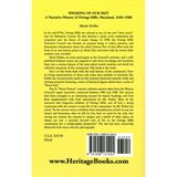 Speaking of Our Past: A Narrative History of Owings Mills, Maryland back cover
