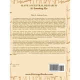 Slave Ancestral Research: It's Something Else back cover