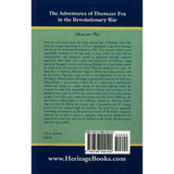 The Adventures of Ebenezer Fox in the Revolutionary War back cover
