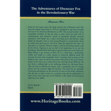 The Adventures of Ebenezer Fox in the Revolutionary War back cover