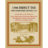 1798 Direct Tax New Hampshire District No. 13