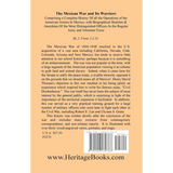 The Mexican War and Its Warriors back cover