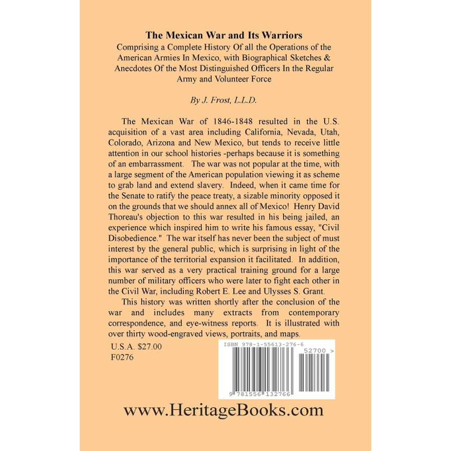 back cover of The Mexican War and Its Warriors