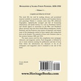 Biographies of Alaska-Yukon Pioneers 1850-1950, Volume 2 back cover