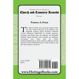 Frederick County, Maryland Church and Cemetery Records, Volume 1