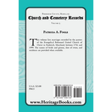 Frederick County, Maryland Church and Cemetery Records, Volume 5 back cover