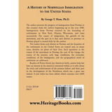 A History of Norwegian Immigration to the United States back cover
