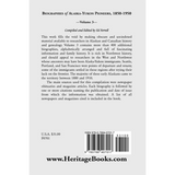 Biographies of Alaska-Yukon Pioneers 1850-1950, Volume 3 back cover