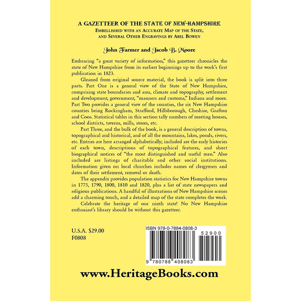 Gazetteer of the State of New Hampshire back cover