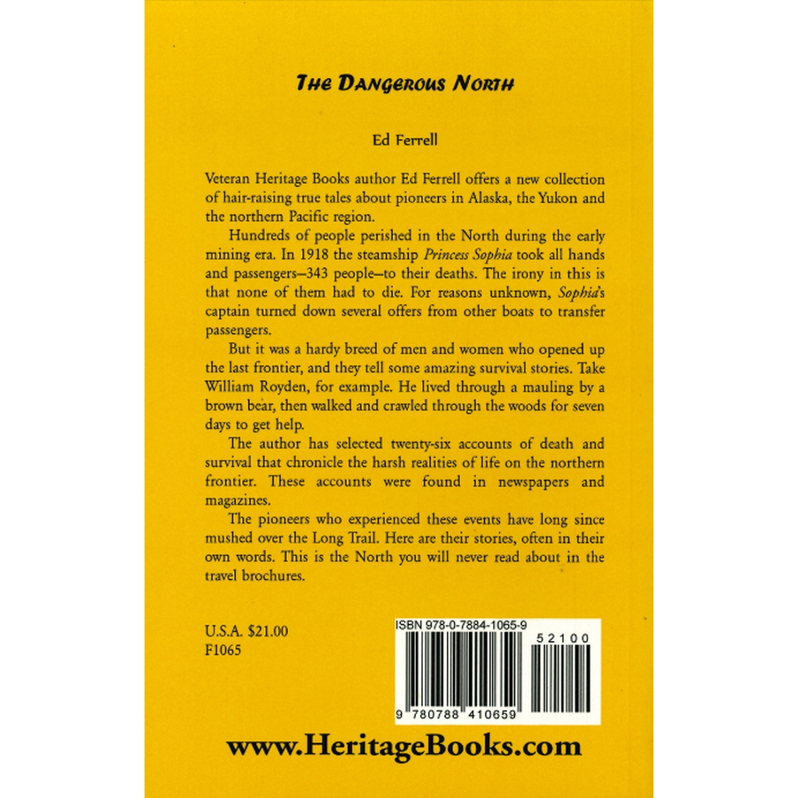 The Dangerous North back cover