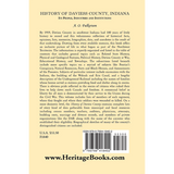 History of Daviess County, Indiana back cover