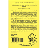 Records of the Congregation of Trinity Reformed/United Church of Christ, Waynesboro, Franklin County, Pennsylvania, 1828-1993 back cover