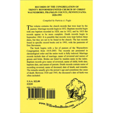 Records of the Congregation of Trinity Reformed/United Church of Christ, Waynesboro, Franklin County, Pennsylvania, 1828-1993 back cover