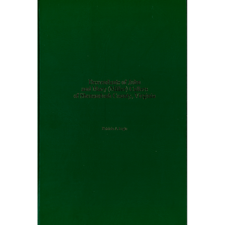 Descendants of John and Mary (Miller) Cullers of Shenandoah County, Virginia