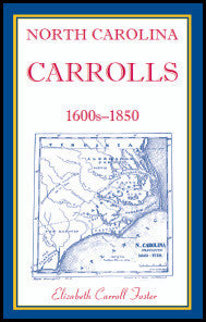 North Carolina Carrolls, 1600s-1850