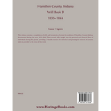Hamilton County, Indiana Will Book B, 1835-1844