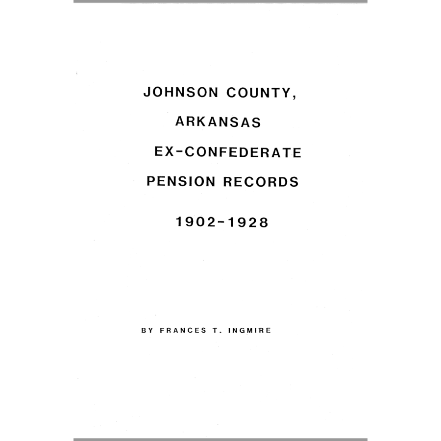 Johnson County, Arkansas Ex-Confederate Pension Applications 1902-1928