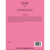 Land Claims in East Florida, 1826 back cover