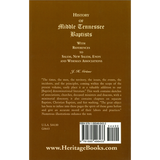 History of Middle Tennessee Baptists: With References to Salem, New Salem, Enon and Wiseman Associations back cover