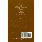 History of Middle Tennessee Baptists: With References to Salem, New Salem, Enon and Wiseman Associations back cover