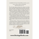La Marine: The French Colonial Soldier in Canada, 1745-1761 back cover