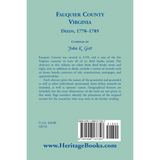 Fauquier County, Virginia Deeds 1778-1785 back cover