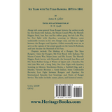 Six Years with the Texas Rangers, 1875 to 1881 back cover