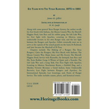 Six Years with the Texas Rangers, 1875 to 1881 back cover