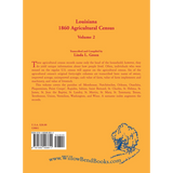 Louisiana 1860 Agricultural Census: Volume 2 back cover