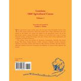 Louisiana 1860 Agricultural Census, Volume 1 back cover