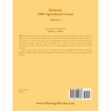 Kentucky 1860 Agricultural Census, Volume 4 back cover