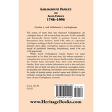 Garlinghouse Families and Allied Families, 1746-1996 back cover