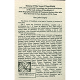 History of the Town of Northfield, Vermont back cover