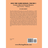 Only the Names Remain, Volume 2: Canadian, Disputed and Illinois Districts, Indian Territory-Oklahoma back cover