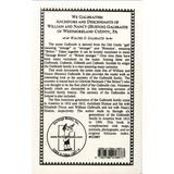 We Galbraiths: Ancestors and Descendants of William and Nancy (Huston) Galbraith of Westmoreland County, Pennsylvania back cover