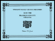 Wright Family Census Records, Franklin County, Virginia, 1810-1900