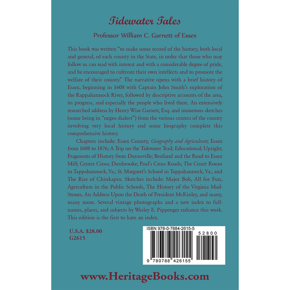 Tidewater Tales back cover