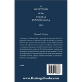A Gazetteer of the State of Pennsylvania 1832 back cover
