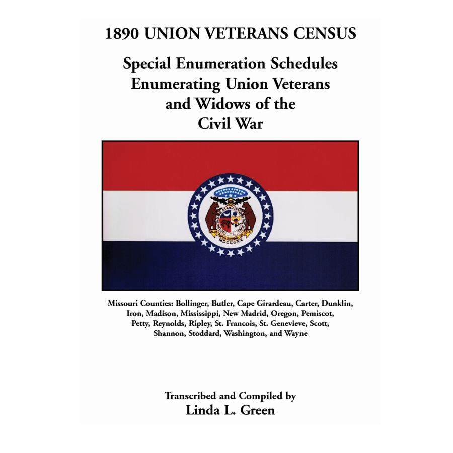1890 Union Veterans Census, Missouri Counties