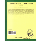 Georgia 1860 Agricultural Census: Volume 1 back cover